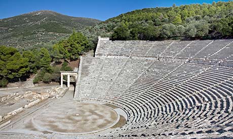 the amphitheatre of Epidauros